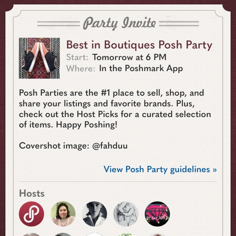 I’m Hosting the Boutiques Party!